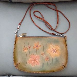 Vintage Edgest Leather Studio Hippie Leather Crossbody